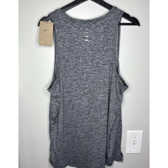 Nike DRI-FIT ADV Stride Running Athletic Tank HV5210-011 Gray Men's Medium NEW - Picture 4 of 13
